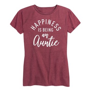Women's - Instant Message - Happiness Auntie Short Sleeve Graphic T-Shirt - 1 of 4