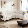 Vipbear Sleeper Sofa Bed,Convertible Sectional Sofa Couches for Living Room,Pull Out Couch Bed with Reversible Storage Chaise| Large Arm Storage - 4 of 4