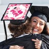 Big Dot of Happiness Pink Disco Ball - 2025 Graduation Cap Decorations Kit - Grad Cap Cover - 2 of 4