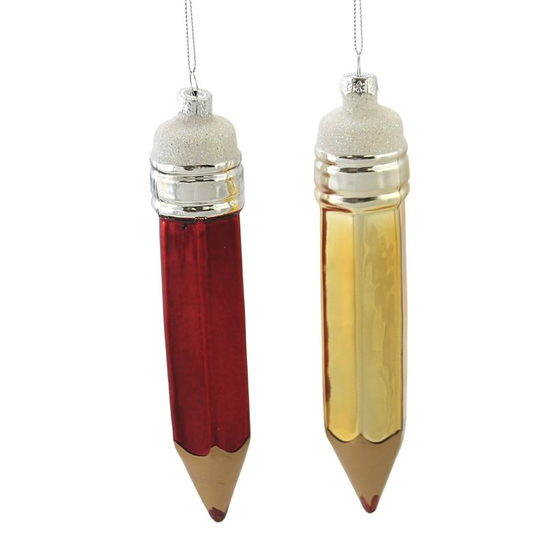 ONE HUNDRED 80 DEGREE 7.25 In Pencil Ornaments Teacher Writing Crafts Tree Ornaments, 3 of 4