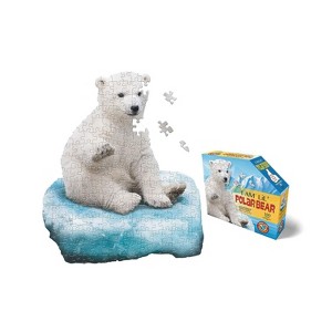 I AM Lil’ Polar Bear - 100 Pieces - Animal Shaped Jigsaw Puzzle - 1 of 1