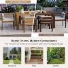 Sapphtopaz Outdoor Dining Set Fashionable Patio Dining Set with Armchairs for Terrace, Poolside, Backyard - 3 of 4