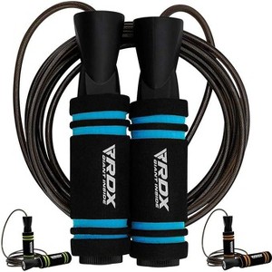 RDX Sports Skipping Rope with Anti-Slip Soft Memory Foam Weighted Handles, 10.3FT Adjustable Tangle-Free PVC Coated Steel Jump Cable - 1 of 4