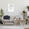 Stupell Industries Line Drawing Botanical Floral Bouquet Over Person Face, 30" x 24" - 2 of 4