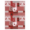 Christmas Area Rugs Xmas Patchwork Pattern Rug Holiday Home Decor - 3 of 4