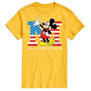 Men's - Disney - Mickey Mouse All-American Flag Short Sleeve Graphic T-Shirt - 1 of 4