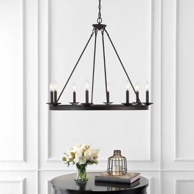 Oil Rubbed Bronze 8-Light Wagon Wheel Chandelier