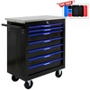 HANPURE 7 DRAWERS MULTIFUNCTIONAL TOOL CART WITH WHEELS-BLACK+BLUE - 3 of 4