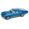 1974 Pontiac GTO Regatta Blue Metallic with White Interior "Muscle Cars USA" Series 1/64 Diecast Model Car by Johnny Lightning - 2 of 4