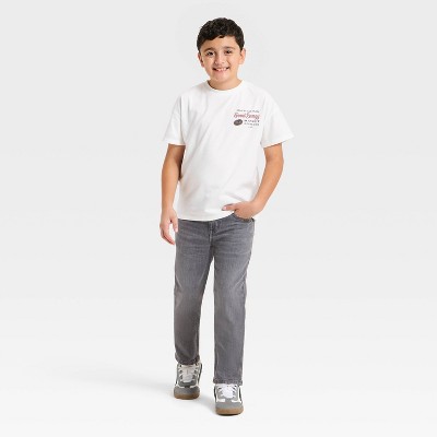 Cat & Jack Boys' Short Sleeve Good Energy Market Oversized Graphic T-Shirt - Cat & Jack™ White XS — фото 3