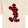 Men's - Disney - Mickey Plaid Silhouette Short Sleeve Graphic T-Shirt - 2 of 4