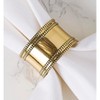 Design Imports Antique Band Napkin Ring Set/4, Gold - 4 of 4