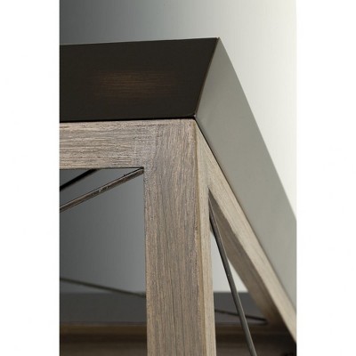 Briarwood 4-Light Graphite and Faux Wood Chandelier