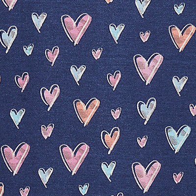 purple sketch hearts