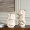 Uttermost Ripple Crest Vases Artistic Duo with Ruffled Edges and Fluid Form, Set of 2 - 3 of 4