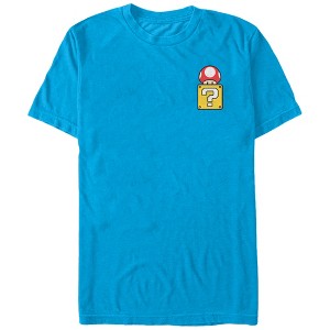 Men's Nintendo Mario ? Box Mushroom T-Shirt - 1 of 4