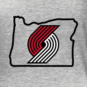 NBA Portland Trail Blazers Women's Short Sleeve Burnout Scoop T-Shirt - 1 of 4