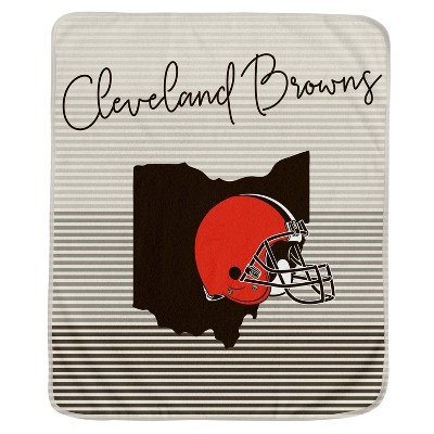 NFL Cleveland Browns Ultra Fleece State Stripe Blanket