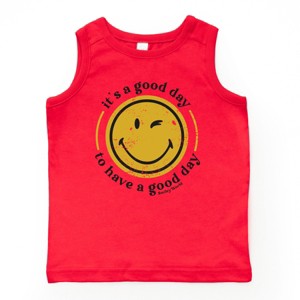 The Juniper Shop SmileyWorld It's A Good Day To Have A Good Day Circle Youth Tank Top - L - Red - 1 of 4