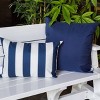 PAGED 20" Square Stripe Pillow, Bed Pillow with Removable Cover, Decorative Throw Pillow for Outdoor and Indoor, Strong Weather Resistance - 3 of 4