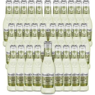 Fever Tree Ginger Beer - Premium Quality Mixer - Refreshing Beverage for Cocktails & Mocktails 200ml Bottles