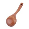 Unique Bargains Home Hanging Hole Design Cooking Wood Cooking Spoon Brown 1 Pc - 3 of 4