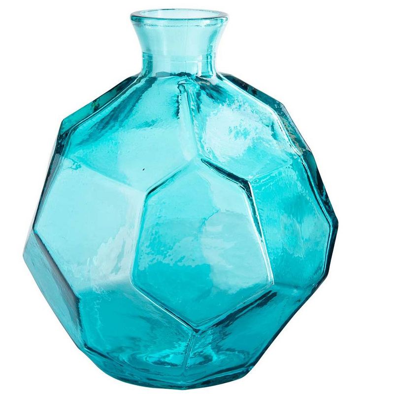 VivaTerra Origami Recycled Glass Vase, 1 of 2