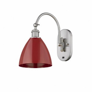 Plymouth Dome - 1 Light Wall Sconce In Industrial Style-13.25 Inches Tall and 7.5 Inches Wide - 1 of 1