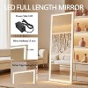NicBex Square Full Length Mirror with LED Lights, Dressing Standing/Hanging Mounted Mirror for Living Room Bedroom Cloakroom - 2 of 4