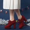 Perphy Women's Lace Up Round Toe Cushioned Insole Platform Chunky Heel Ankle Boots - 2 of 4