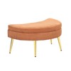 TIRAMISUBEST 43" Round Corduroy Upholstered Sofa with Ottoman Tray Adjustable Headrest Cozy Apartment, Modern Furniture - 4 of 4