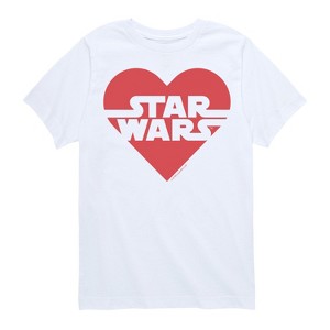 Boys' - Star Wars - Valentine Heart Logo Short Sleeve Graphic T-Shirt - 1 of 4