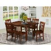Dining Room Table Set 7 Piece - Rectangular Table with Butterfly Leaf & 6 Chairs - Mahogany Finish - 2 of 4