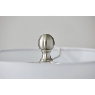 Elegant Antique Brass 3-Piece Lamp Set with Textured White Linen Shades
