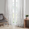Fully Embroidered Luxurious Tree Branch Pattern Window Curtain Panel, Faux Silk Textured Light Filtering Curtain for All Seasons - 2 of 4