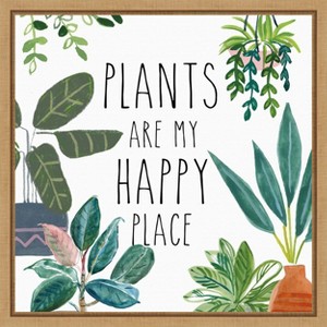Amanti Art Plant Home I by Farida Zaman Canvas Wall Art Print Framed 16 x 16-in. - 1 of 4