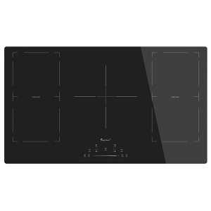 ZACHVO 36 inches 9000W 5 Boost Burners Built-In Induction Cooktop with Dual Flexi Zones and Touch Control, 9 Power Levels - 1 of 4
