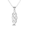 Sterling Silver Celtic Pendant Necklace with crystals from Swarovski - 2 of 4