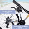 Aukfa 700c Hybrid Bike for Adults, 24-Speed Commuter Bicycle with Disc Brakes and Aluminum Frame, Urban Fitness City Bike for Men and Women - 4 of 4