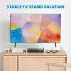 Simple Trending Dual Monitor Stand Riser, Computer Office Desktop Organizer for 2 Monitors with Tempered Glass - 3 of 4