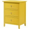 NicBex 3 Drawer Nightstand End Table,Wood Side Table with Round Knob Handles for Bedroom,Living Room,Bedside - 2 of 4