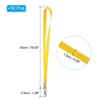 Unique Bargains Width Flat Neck Lanyards with Swivel Hook Clip for Name Tag Badges 50 Pcs - 2 of 4