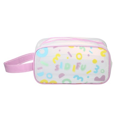 Unique Bargains Durable Cosmetic Bag Purple 1 Pc
