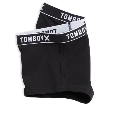 Tomboyx Boy Short Underwear, Cotton Stretch Comfortable Boxer Briefs,  (xs-6x) Black Logo X Large : Target