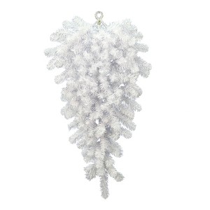 Vickerman Artificial Crystal White Teardrop - 1 of 2
