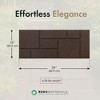 Garden Central 4 Pack 10" x 24" Cobblestone Stair Tread Decorative Stepping Panels, Brown - Outdoor Yard Decoration Kit for Gardening and Landscaping - 4 of 4