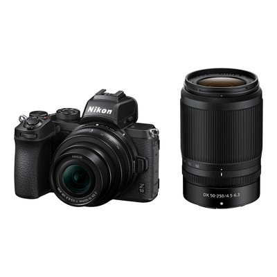 Nikon Z 50 Dx-format Mirrorless Camera W/ Nikkor Z Dx 16-50mm Vr & 50-250mm Vr :