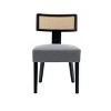 Rattan Dining Chairs Set Of 2 with Rattan Back,Upholstered Cane Back Armless Chairs-Cuddlewood - 4 of 4
