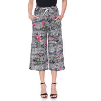 Seta T Women's Casual Ribbed Knit Elastic High Waist Tie Front Wide Leg  Pants : Target