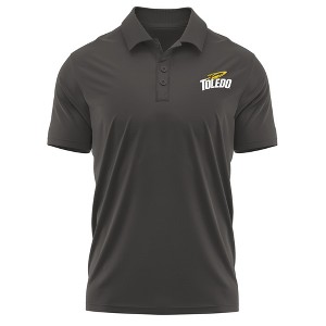 The University of Toledo Adult Polo Left Chest Logo, Black - 1 of 4